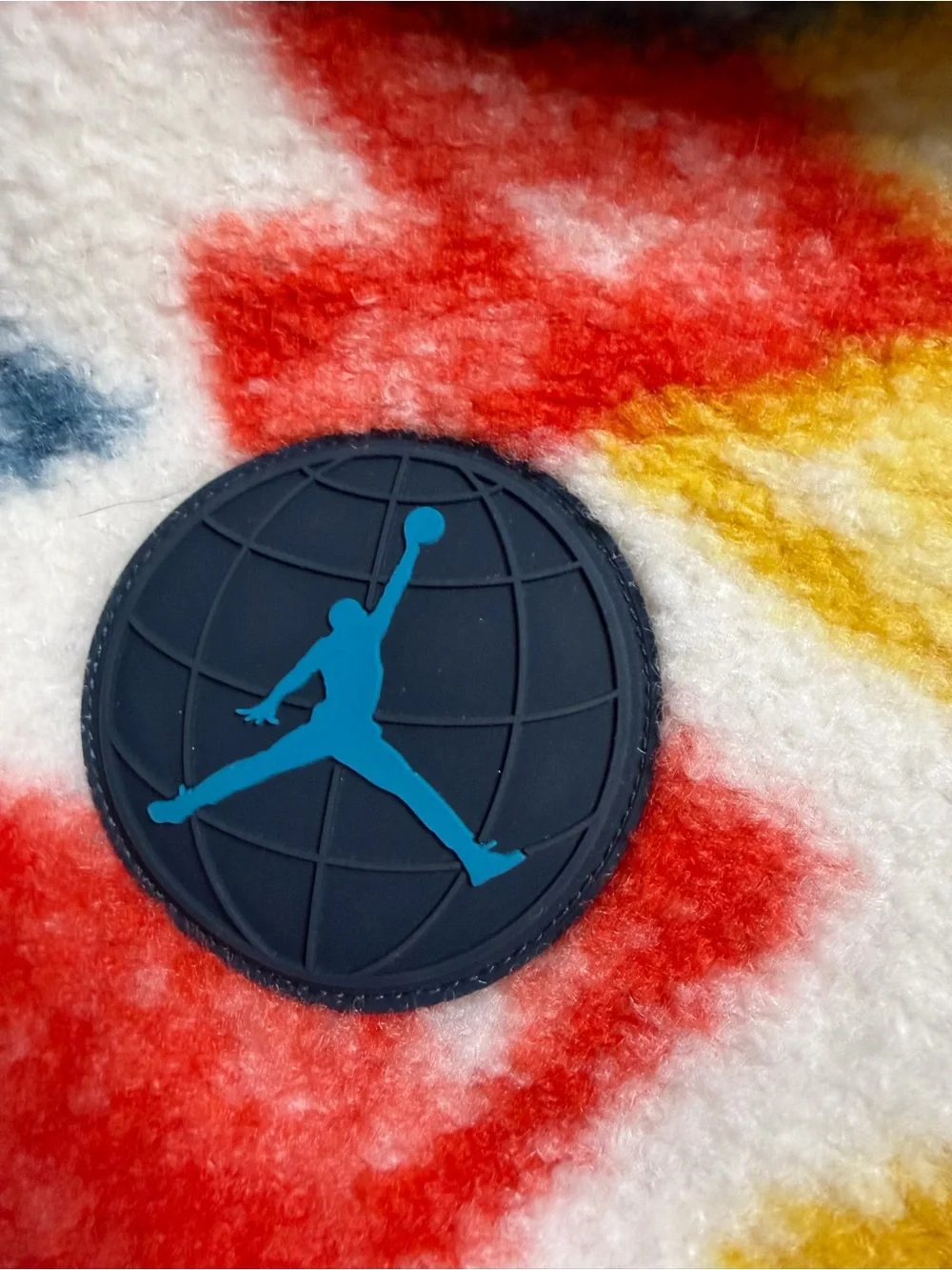 Jordan Multicolor Fleece Joggers - Red, Yellow, Blue, White